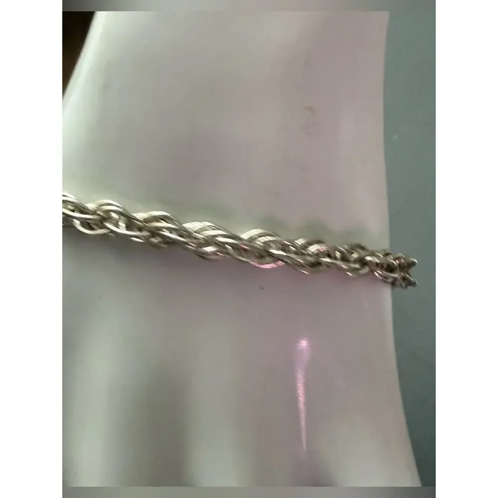 Stefani Argento 925 Sterling Silver Rope Bracelet